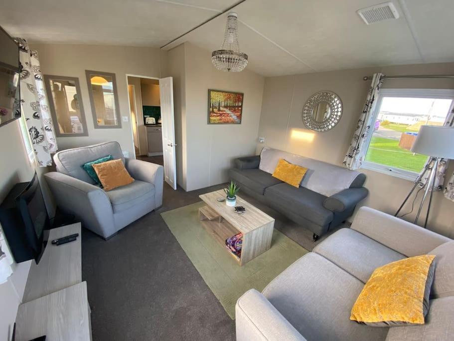 Cosy & Modern Private Seaview Caravan North Seaton Ngoại thất bức ảnh